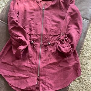 Maurice’s maroon lightweight jacket, size medium